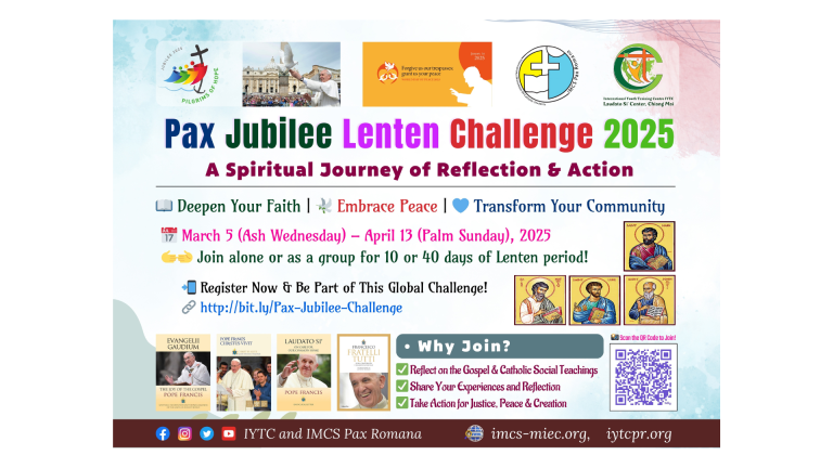 Join the Pax Jubilee Lenten Challenge 2025 – Deepen Your Faith, Embrace Peace, and Transform Your Community!