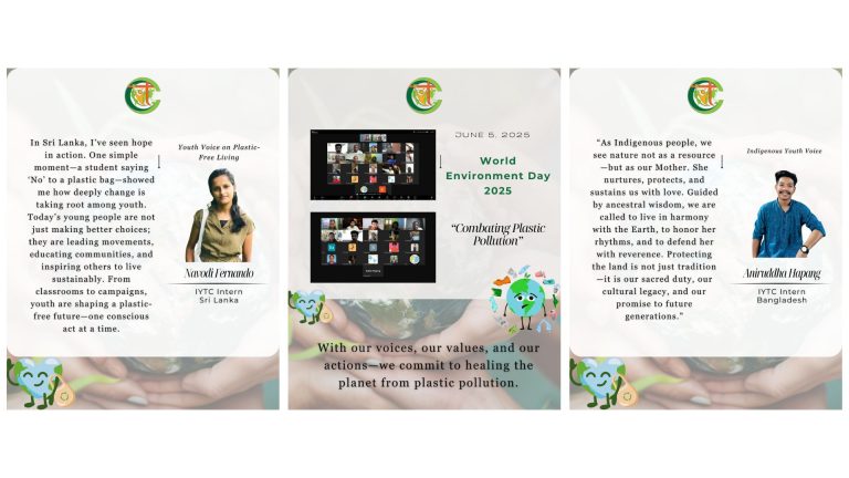 June 5 World Environment Day: Youth From Three Continents Join Forces to Tackle Plastic Waste
